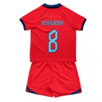 Koszulka piłkarska Anglia Jordan Henderson #8 Strój wyjazdowy dla dzieci MŚ 2022 tanio Krótki Rękaw (+ Krótkie spodenki)